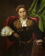 Lorenzo Lotto Portrat der Laura da Pola, Gemahlin des Febo da Brescia. oil painting